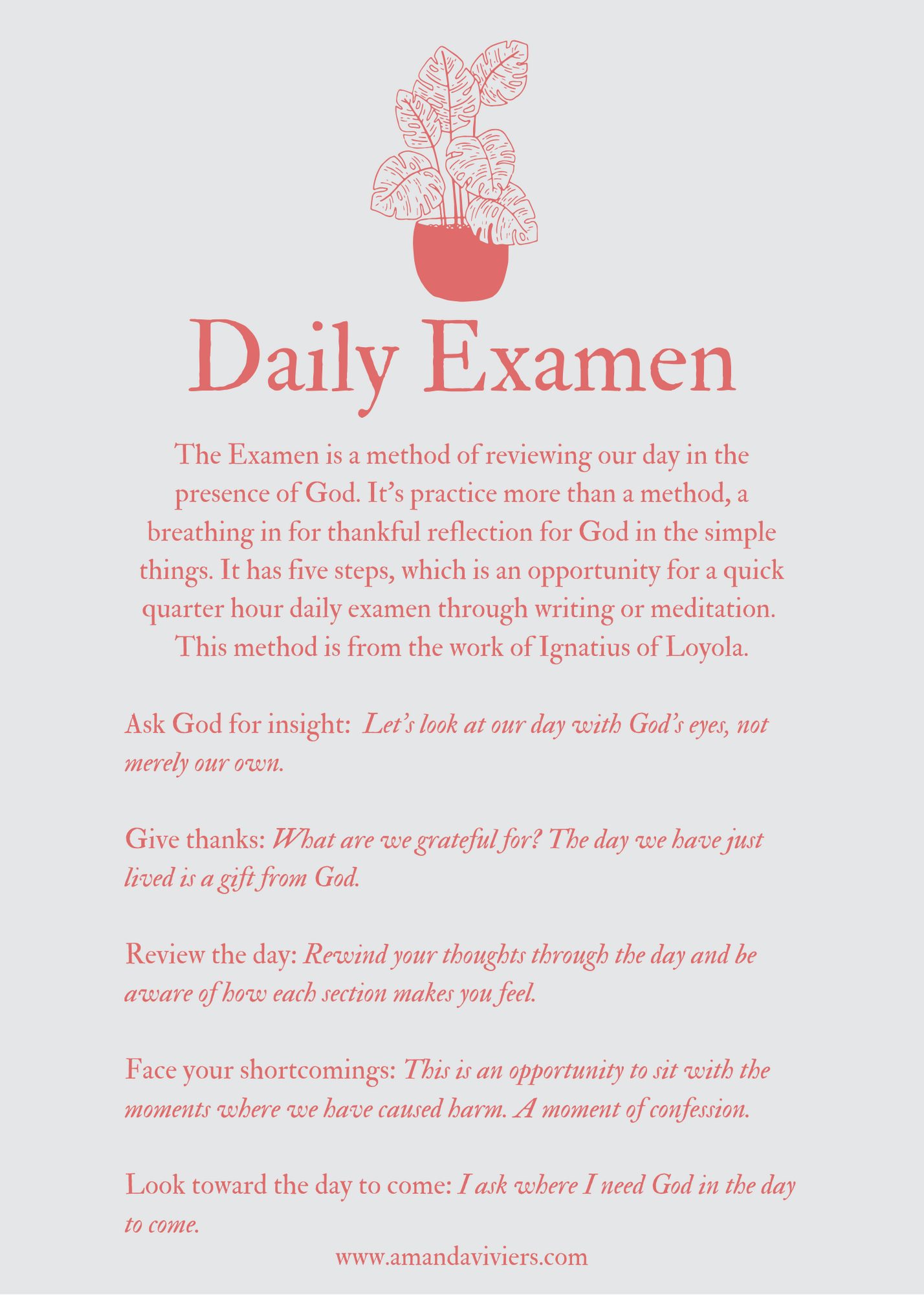 The Daily Examen Amanda Viviers